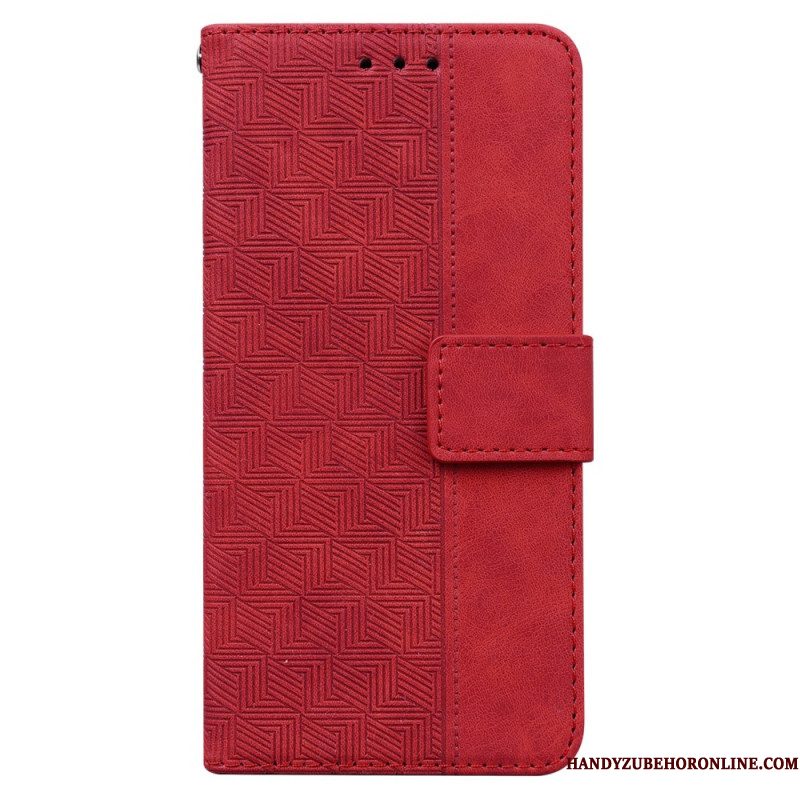 Leren Hoesje Xiaomi 15 Pro Geweven Patroon Bescherming Hoesje