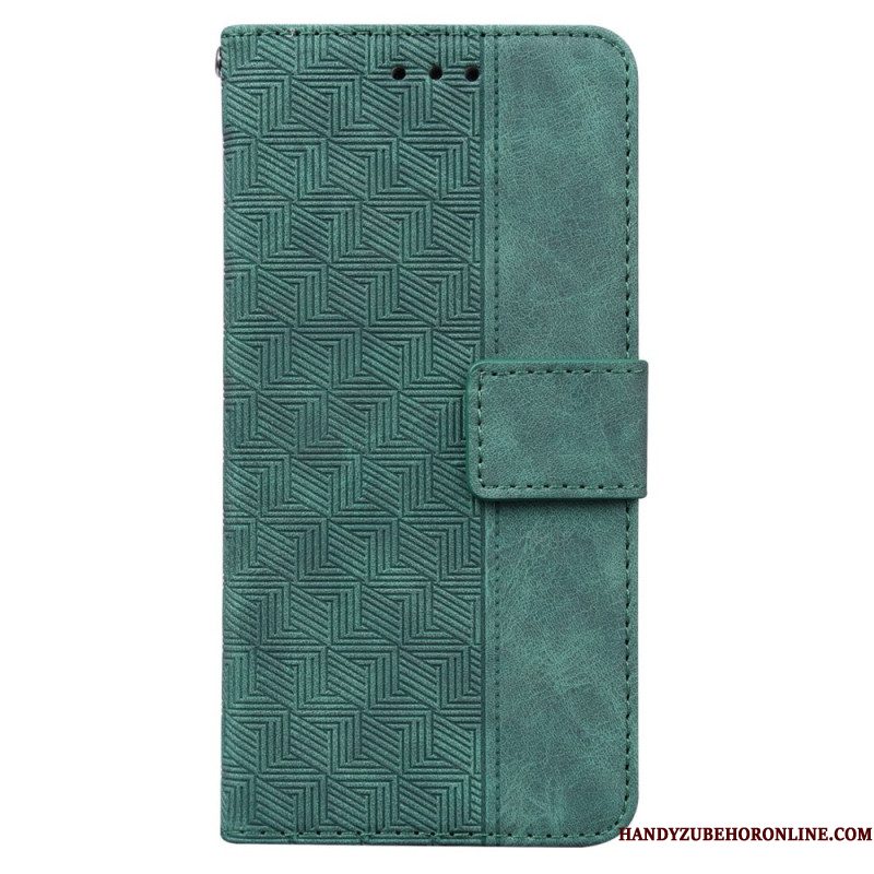 Leren Hoesje Xiaomi 15 Pro Geweven Patroon Bescherming Hoesje