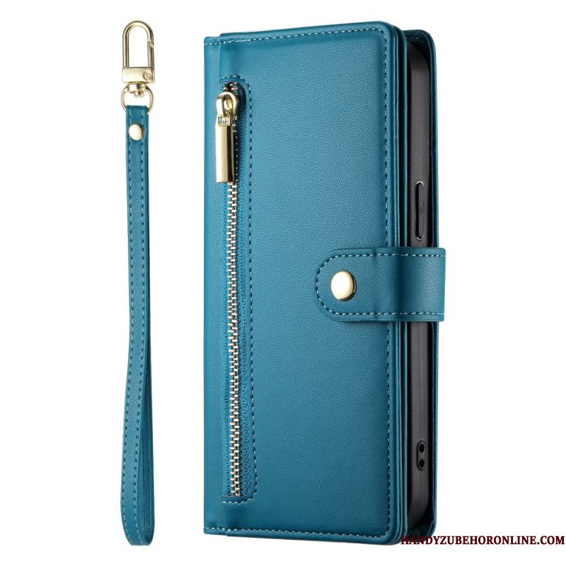 Leren Hoesje Xiaomi 15 Pro Portemonnee Met Riem En Schouderriem