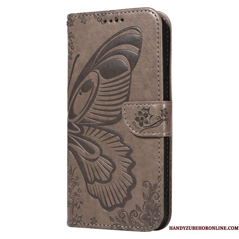 Leren Hoesje Xiaomi 15 Pro Vlinderdesign Bescherming Hoesje
