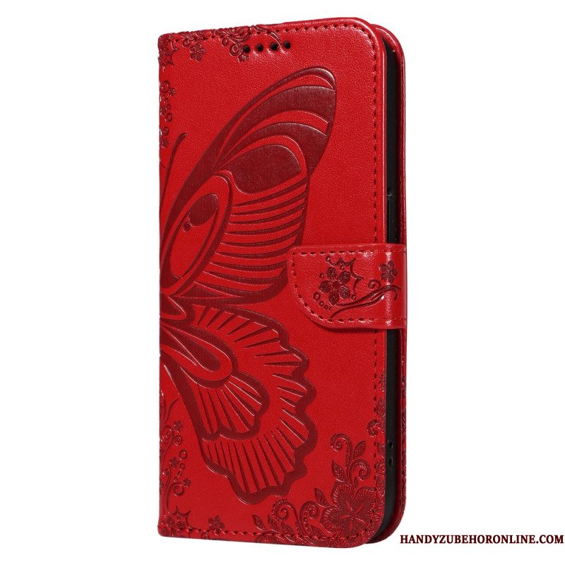 Leren Hoesje Xiaomi 15 Pro Vlinderdesign Bescherming Hoesje