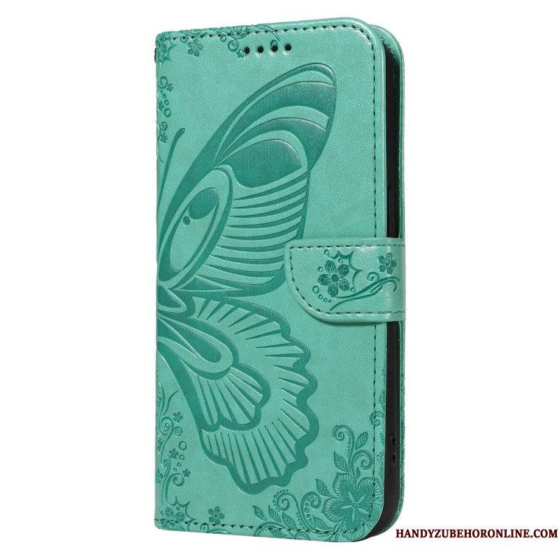 Leren Hoesje Xiaomi 15 Pro Vlinderdesign Bescherming Hoesje