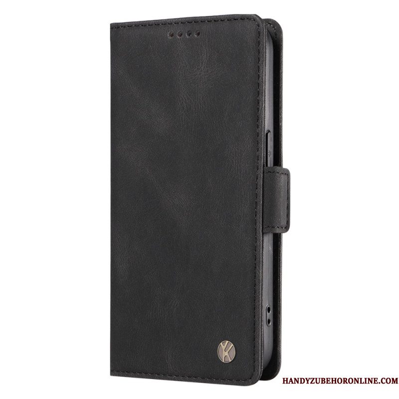 Leren Hoesje Xiaomi 15 Pro Yikatu Suède-effect Bescherming Hoesje