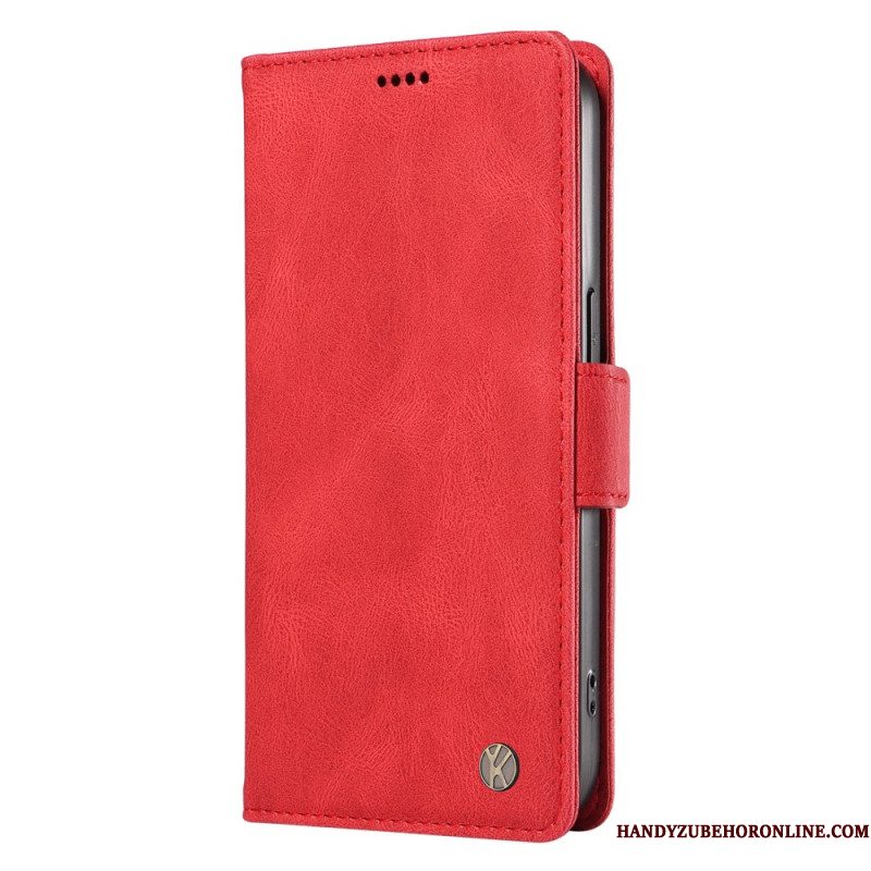 Leren Hoesje Xiaomi 15 Pro Yikatu Suède-effect Bescherming Hoesje