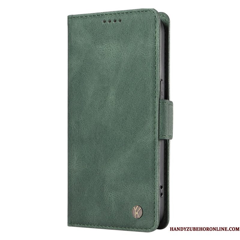 Leren Hoesje Xiaomi 15 Pro Yikatu Suède-effect Bescherming Hoesje