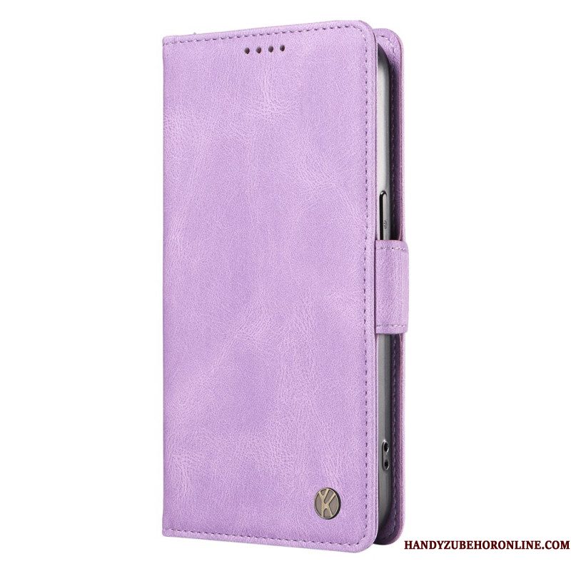 Leren Hoesje Xiaomi 15 Pro Yikatu Suède-effect Bescherming Hoesje