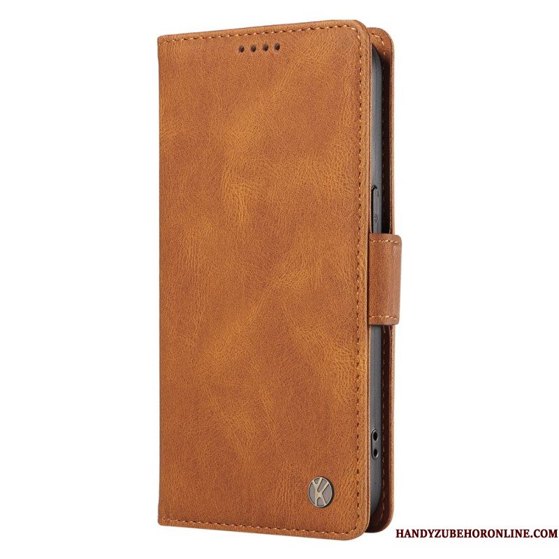 Leren Hoesje Xiaomi 15 Pro Yikatu Suède-effect Bescherming Hoesje