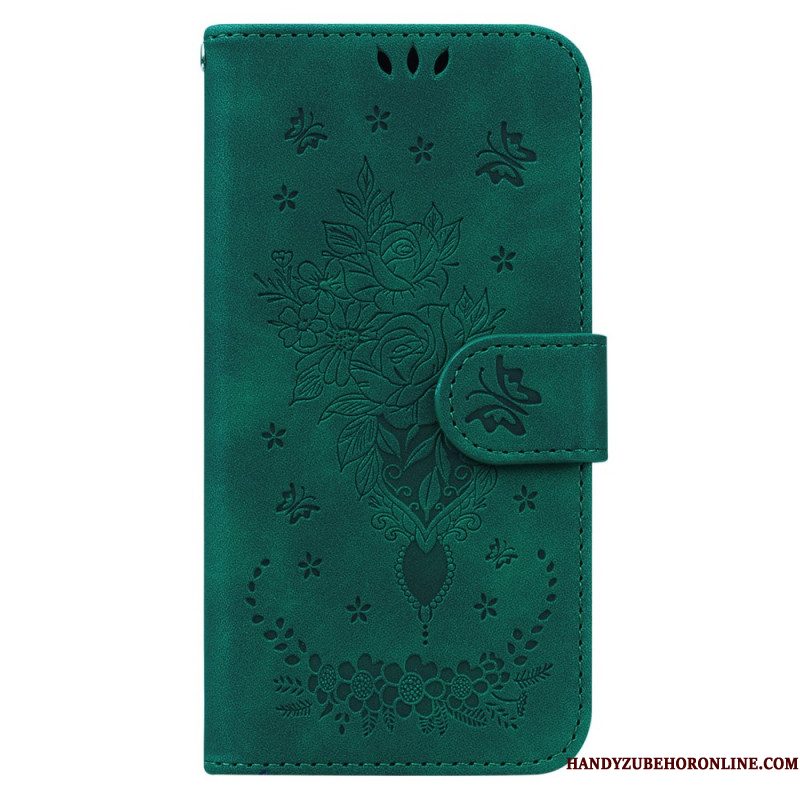 Leren Hoesje Xiaomi 15 Rozen Bescherming Hoesje