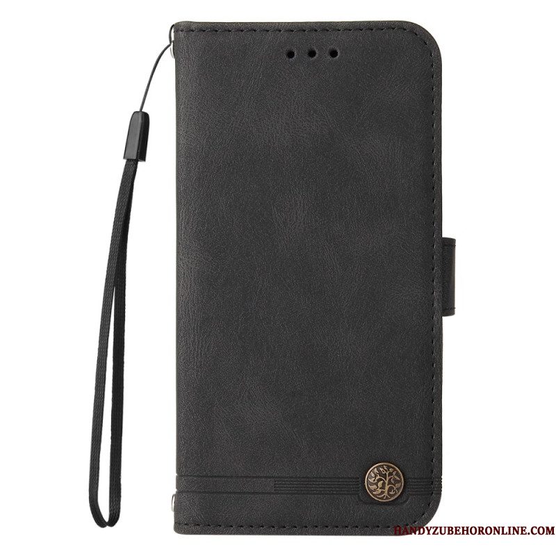 Leren Hoesje Xiaomi 15 Ultra Decoratieve Klinknagel Bescherming Hoesje