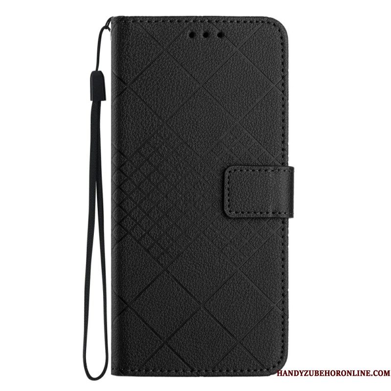 Leren Hoesje Xiaomi 15 Ultra Diamantpatroon