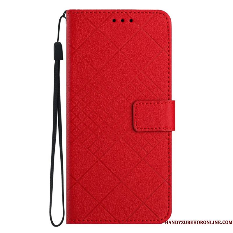 Leren Hoesje Xiaomi 15 Ultra Diamantpatroon