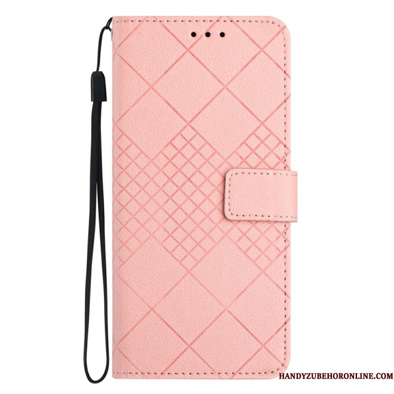 Leren Hoesje Xiaomi 15 Ultra Diamantpatroon