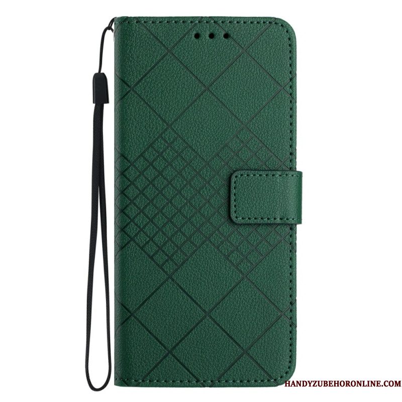 Leren Hoesje Xiaomi 15 Ultra Diamantpatroon