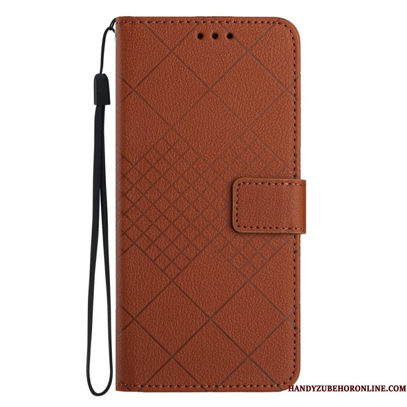 Leren Hoesje Xiaomi 15 Ultra Diamantpatroon