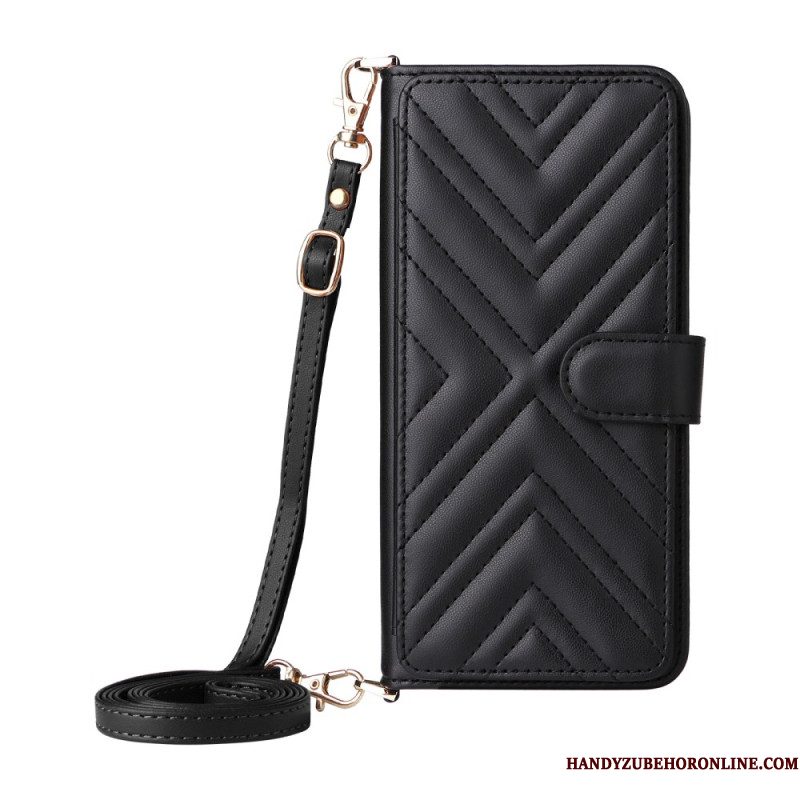Leren Hoesje Xiaomi 15 Ultra Schouderband En Bandje Bescherming Hoesje