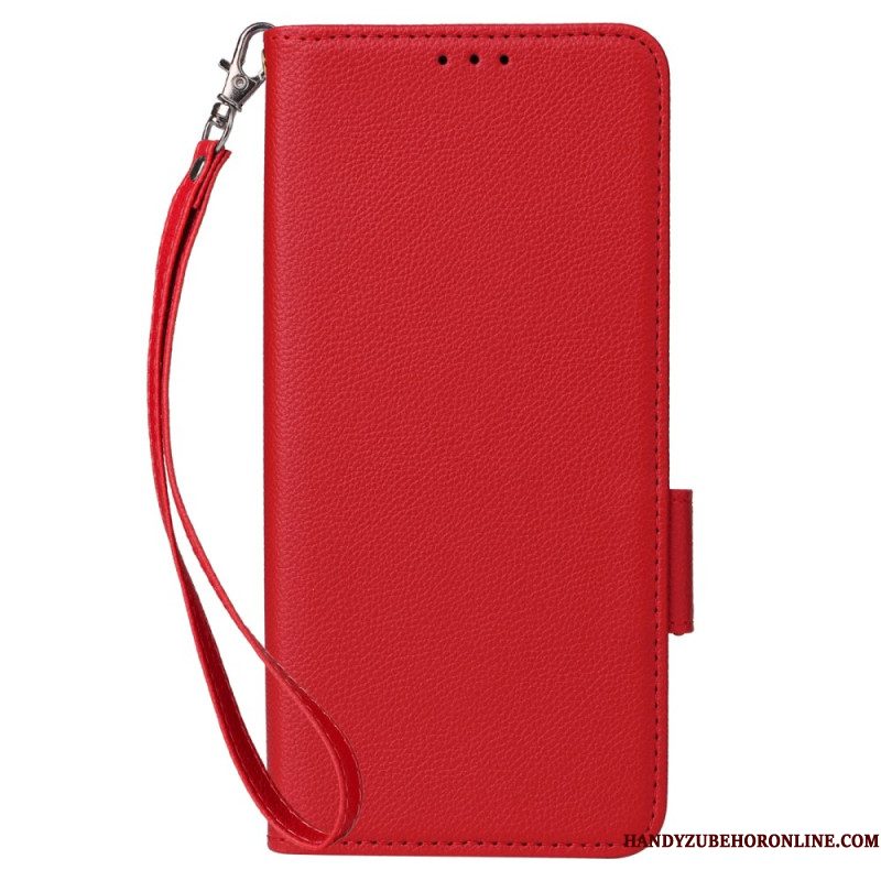 Leren Hoesje Xiaomi 15t Kunstleer Met Band Bescherming Hoesje