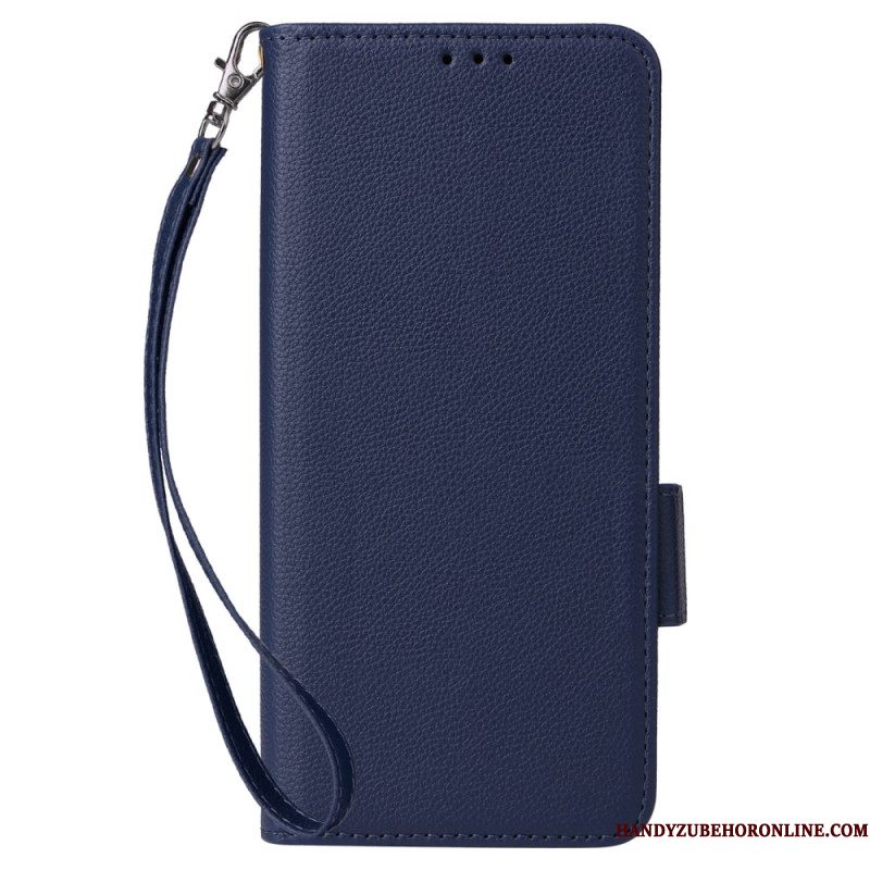 Leren Hoesje Xiaomi 15t Kunstleer Met Band Bescherming Hoesje