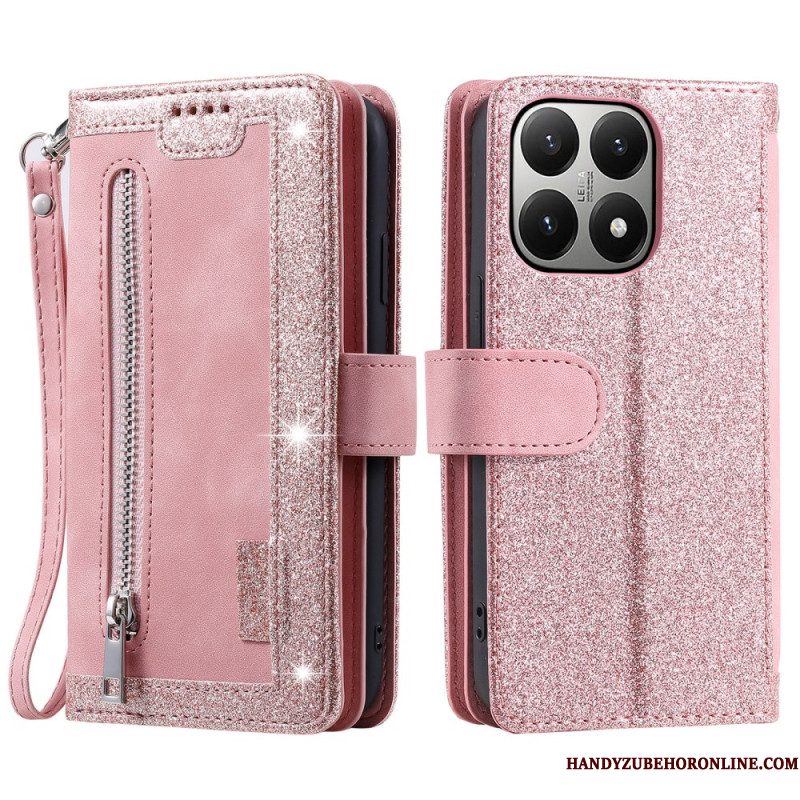 Leren Hoesje Xiaomi 15t Portemonnee Met 9 Kaartsleuven Bescherming Hoesje