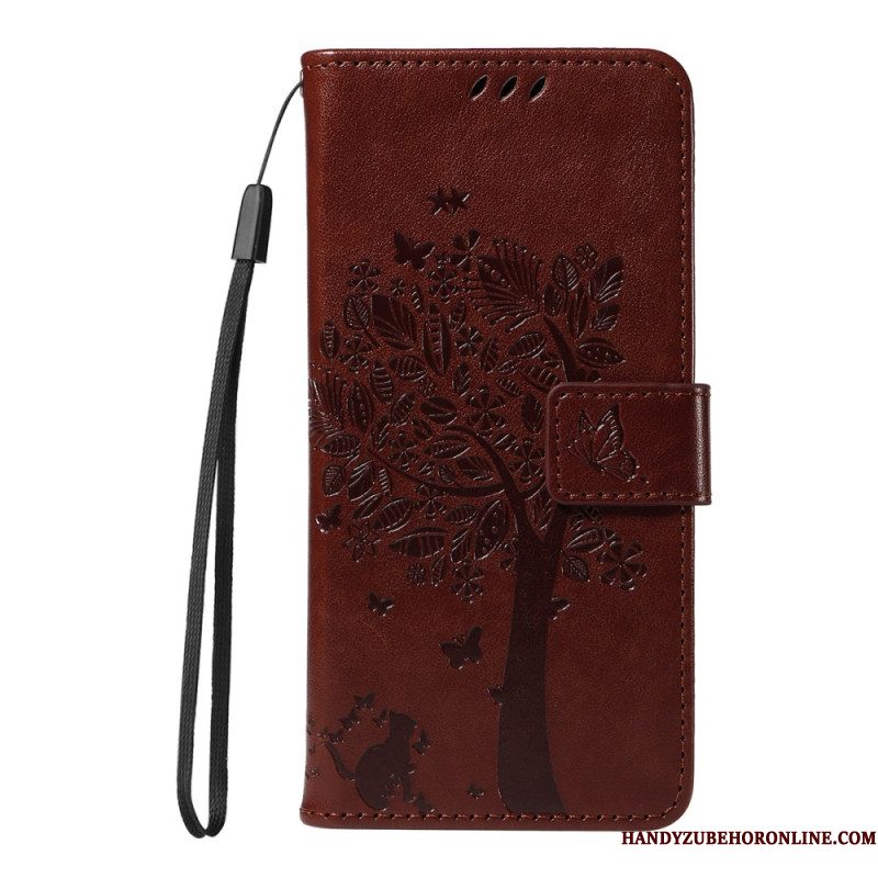 Leren Hoesje Xiaomi 15t Pro Boom En Kat Bescherming Hoesje
