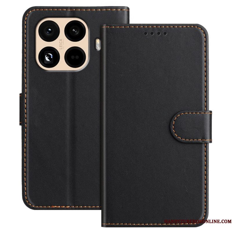 Leren Hoesje Xiaomi 15t Pro Couture Portemonnee
