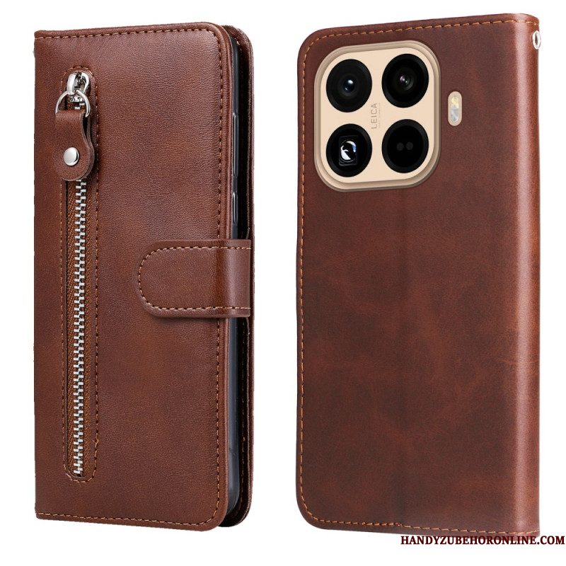 Leren Hoesje Xiaomi 15t Pro Etui Met Rits