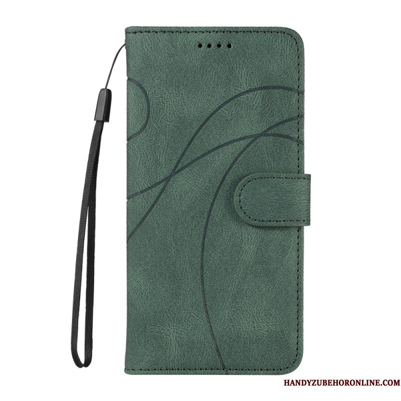 Leren Hoesje Xiaomi 15t Pro Golvend Bescherming Hoesje