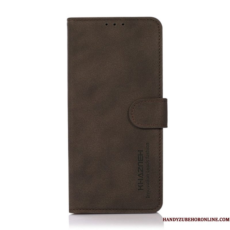 Leren Hoesje Xiaomi 15t Pro Khazneh Suède-effect Bescherming Hoesje