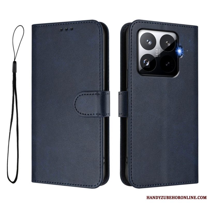 Leren Hoesje Xiaomi 15t Pro Rfid-bescherming Met Leerlook Bescherming Hoesje