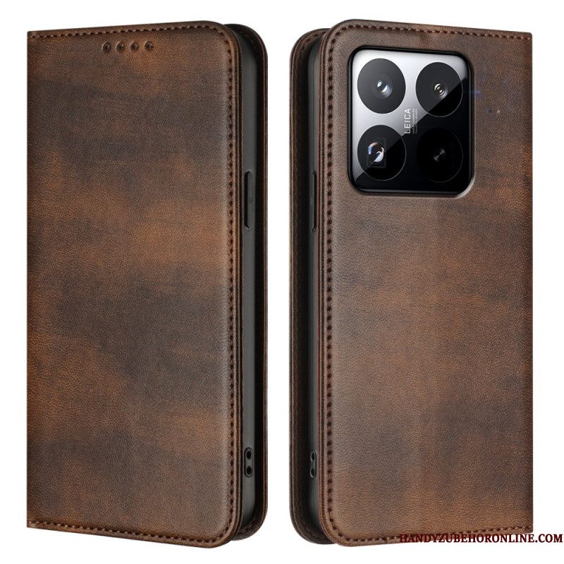 Leren Hoesje Xiaomi 15t Vintage Portemonnee