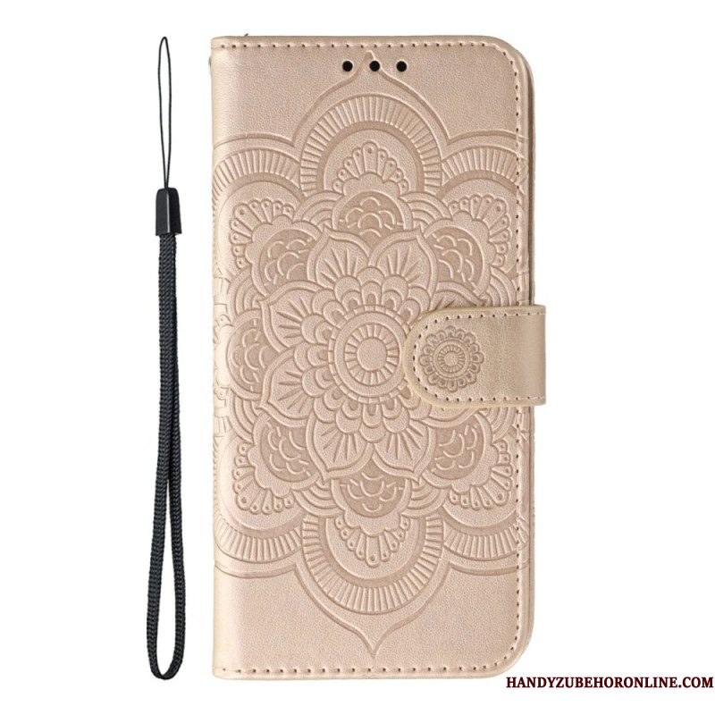 Leren Hoesje Xiaomi 17 Pro Bedrukte Mandala Bescherming Hoesje