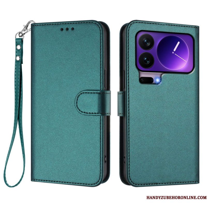 Leren Hoesje Xiaomi 17 Pro Effen Leerlook