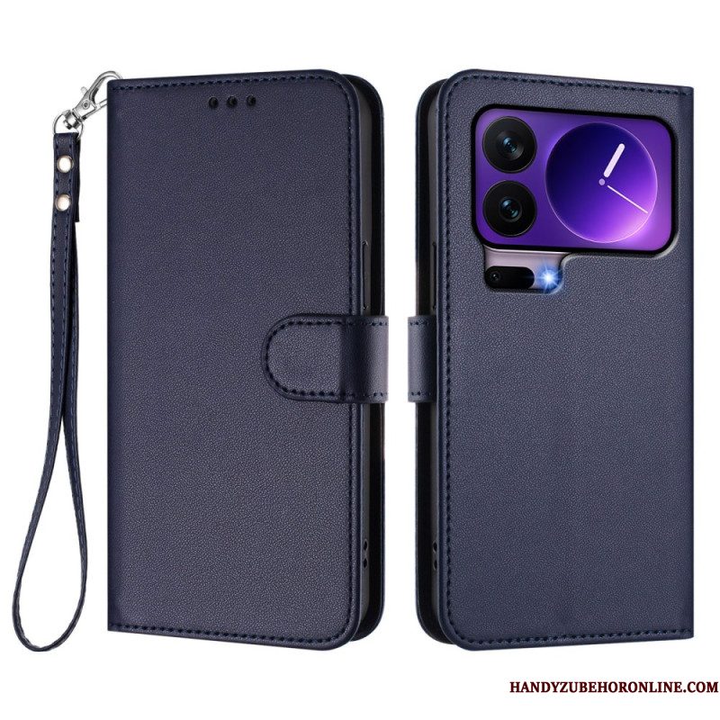 Leren Hoesje Xiaomi 17 Pro Effen Leerlook