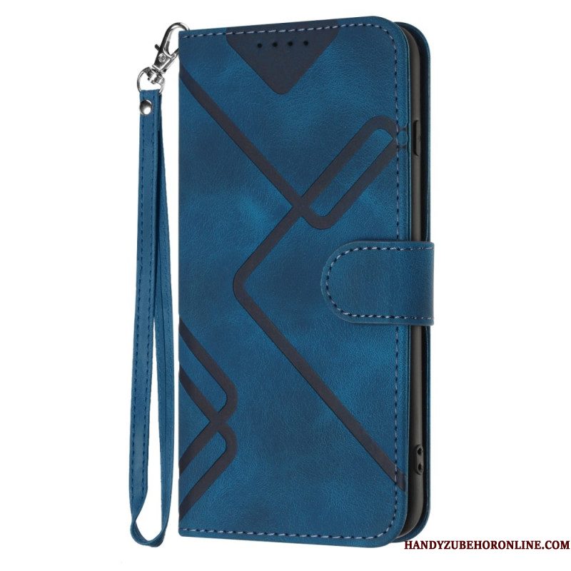 Leren Hoesje Xiaomi 17 Pro Geometrische Patronen Bescherming Hoesje