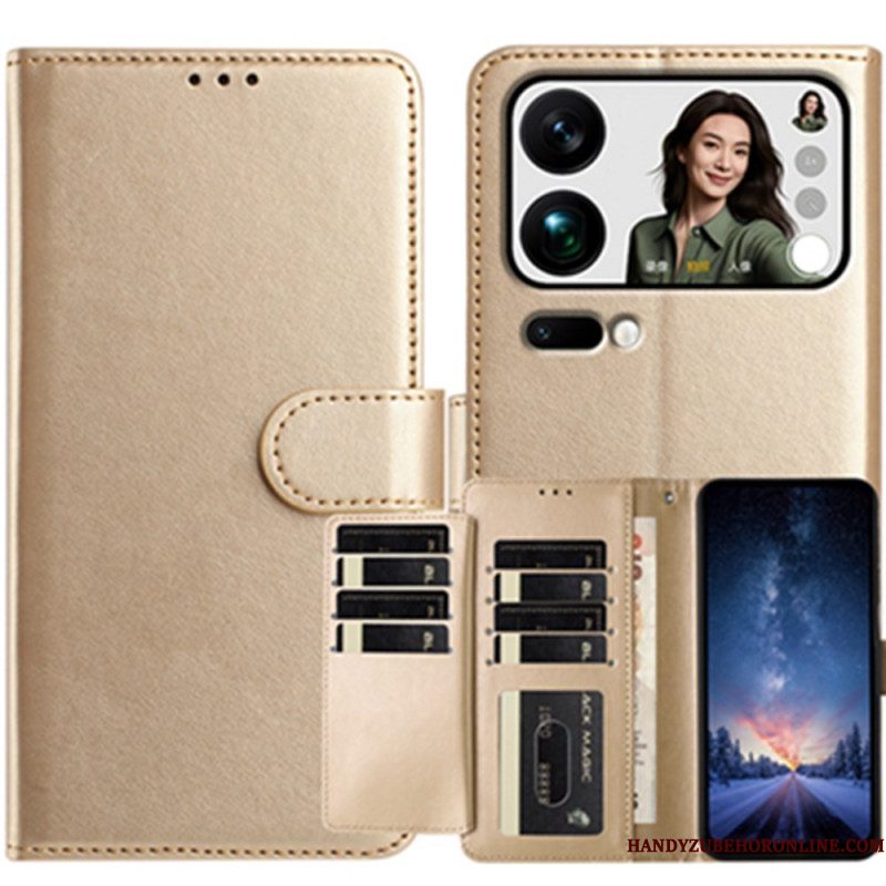 Leren Hoesje Xiaomi 17 Pro Max 8 Kaarthouders Bescherming Hoesje