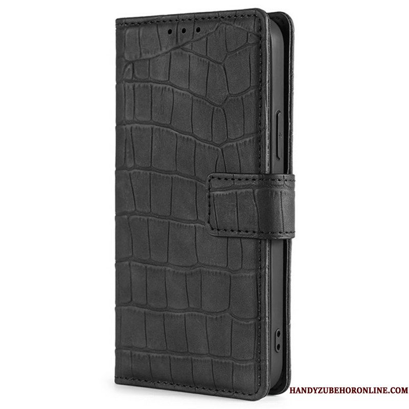 Leren Hoesje Xiaomi 17 Pro Max Krokodillenleerstructuur Bescherming Hoesje