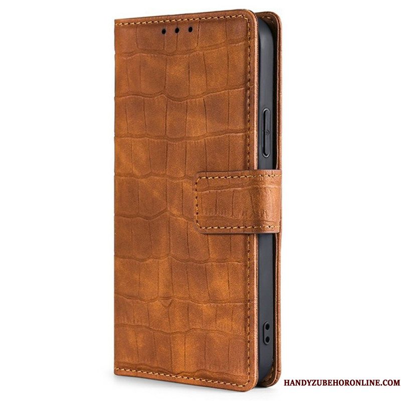 Leren Hoesje Xiaomi 17 Pro Max Krokodillenleerstructuur Bescherming Hoesje