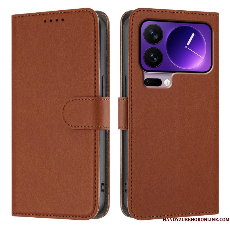 Leren Hoesje Xiaomi 17 Pro Verstelbare Standaard Bescherming Hoesje