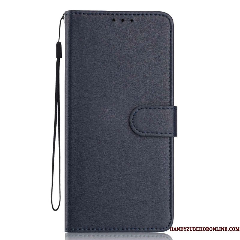 Leren Hoesje Xiaomi 17 Strakke Lijnstijl