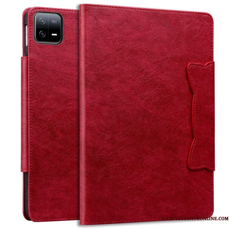 Leren Hoesje Xiaomi Pad 7 / 7 Pro Kattensluiting Bescherming Hoesje