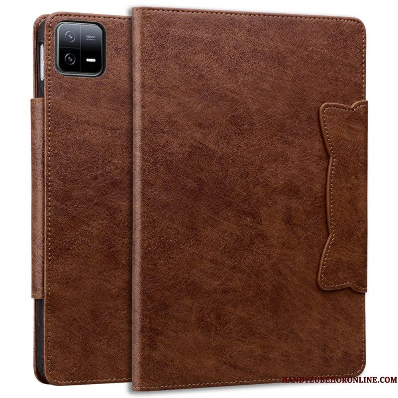 Leren Hoesje Xiaomi Pad 7 / 7 Pro Kattensluiting Bescherming Hoesje