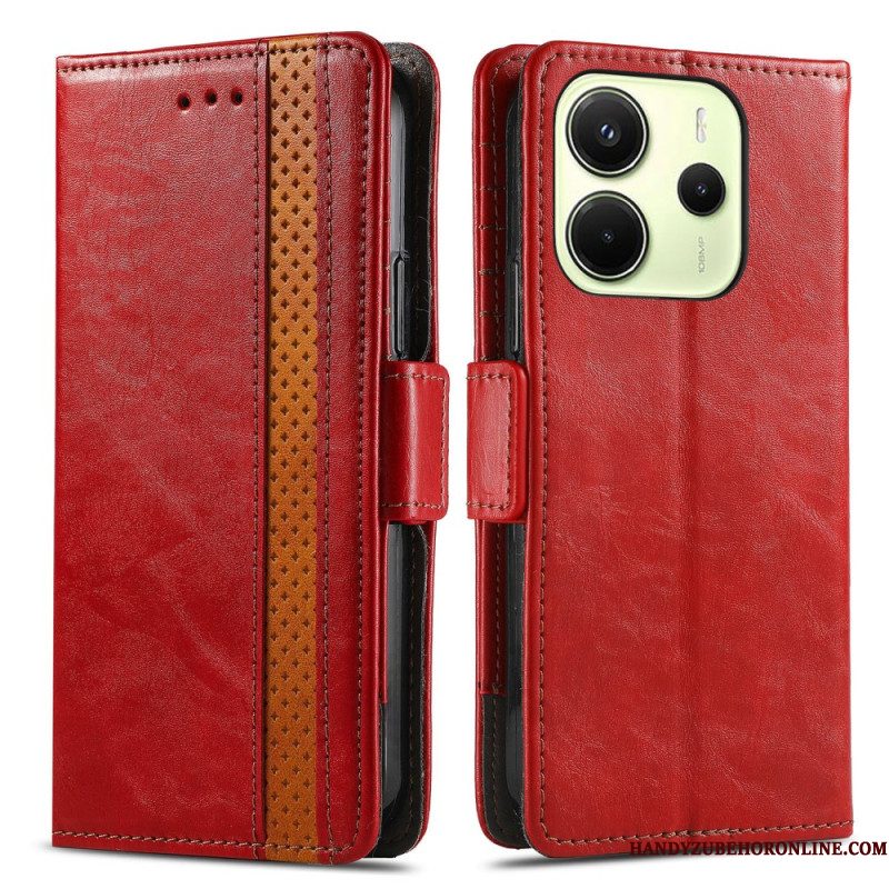 Leren Hoesje Xiaomi Redmi Note 14 4g Caseneo Rfid-blokkering Bescherming Hoesje