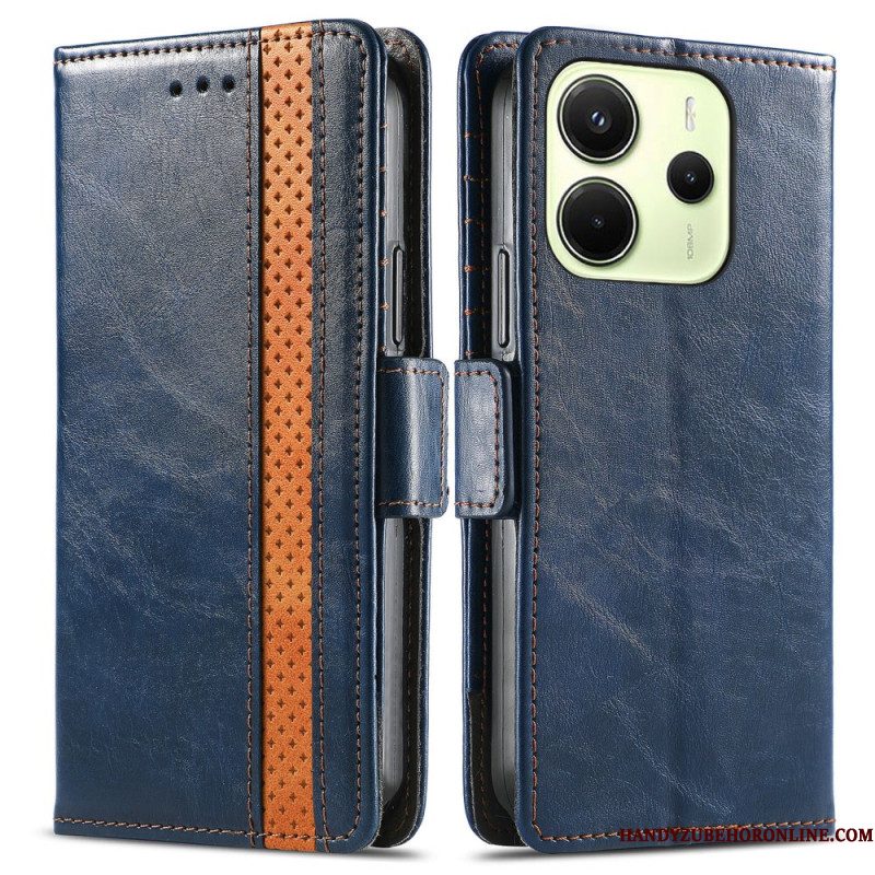 Leren Hoesje Xiaomi Redmi Note 14 4g Caseneo Rfid-blokkering Bescherming Hoesje