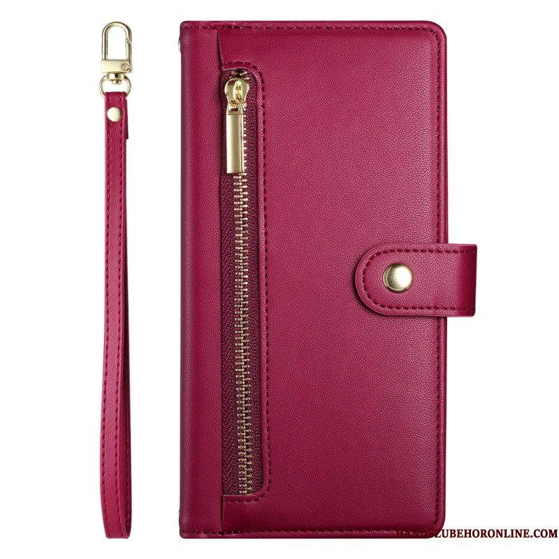 Leren Hoesje Xiaomi Redmi Note 14 4g Portemonnee En Bandjes Bescherming Hoesje