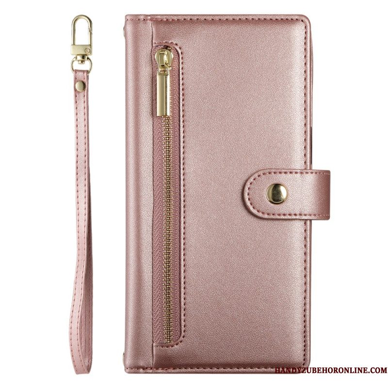 Leren Hoesje Xiaomi Redmi Note 14 4g Portemonnee En Bandjes Bescherming Hoesje