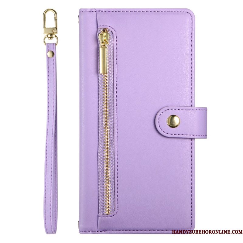 Leren Hoesje Xiaomi Redmi Note 14 4g Portemonnee En Bandjes Bescherming Hoesje
