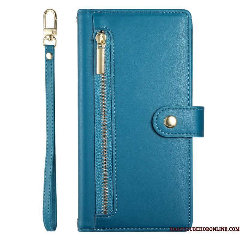 Leren Hoesje Xiaomi Redmi Note 14 4g Portemonnee En Bandjes Bescherming Hoesje