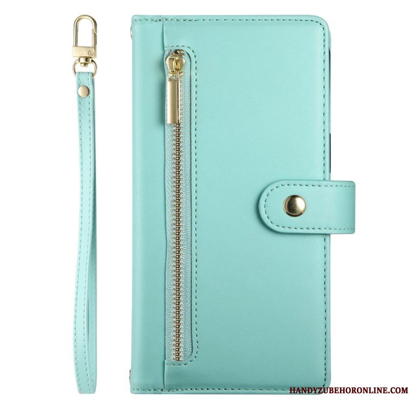 Leren Hoesje Xiaomi Redmi Note 14 4g Portemonnee En Bandjes Bescherming Hoesje