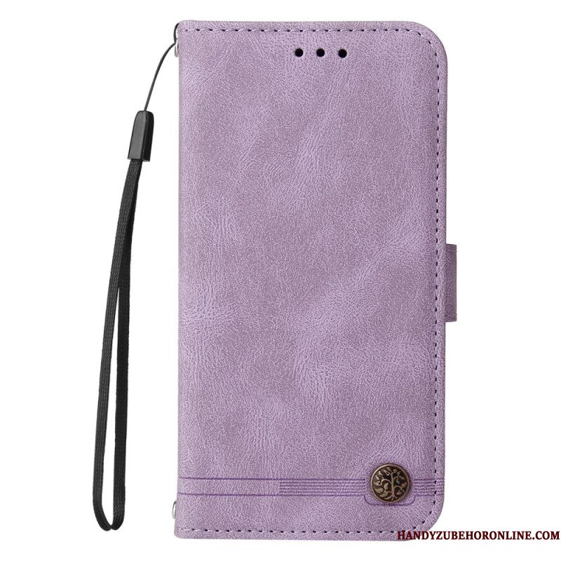 Leren Hoesje Xiaomi Redmi Note 14 4g Retro-effect