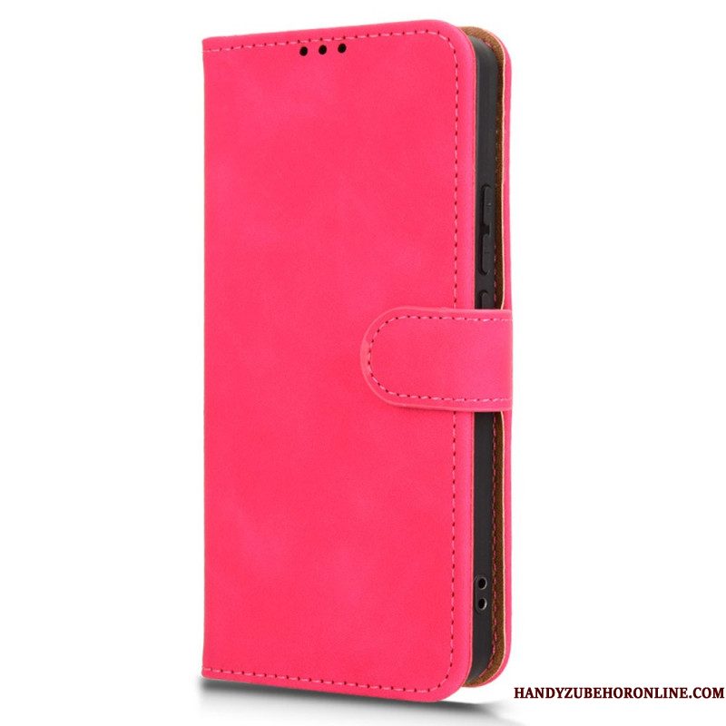 Leren Hoesje Xiaomi Redmi Note 14 4g Suède-stijl