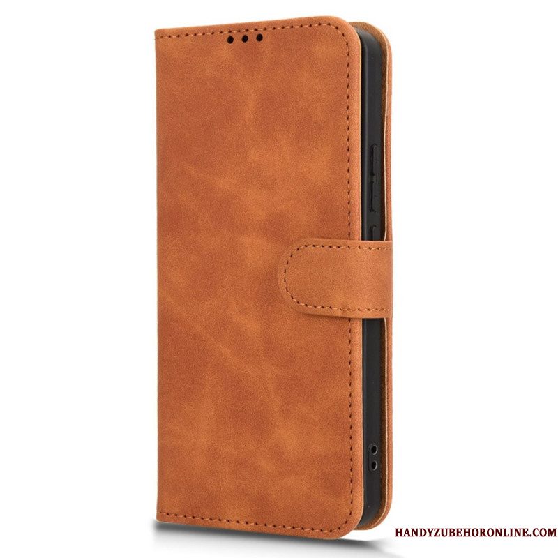 Leren Hoesje Xiaomi Redmi Note 14 4g Suède-stijl